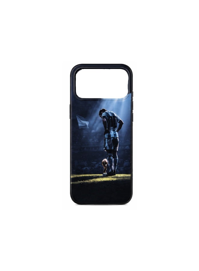 Lacoz Football Theme Lionel Messi Printed Slim Fit Anti-Scratch Back Case with Precision Cut-Outs and Comfortable Grip Shockproof Protective Cover Compatible With iPhone 14 Pro Max - Image 3