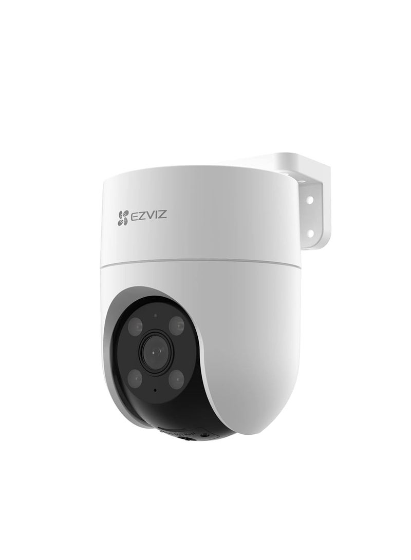 EZVIZ H8C 4G 2K Pan & Tilt 4G Camera with Auto-Tracking, 2 Way Talk, Color Night Vision, Active Defense with Siren & Strobe Light, Weatherproof, H.265 Video, Supports MicroSD Card, White - Image 1