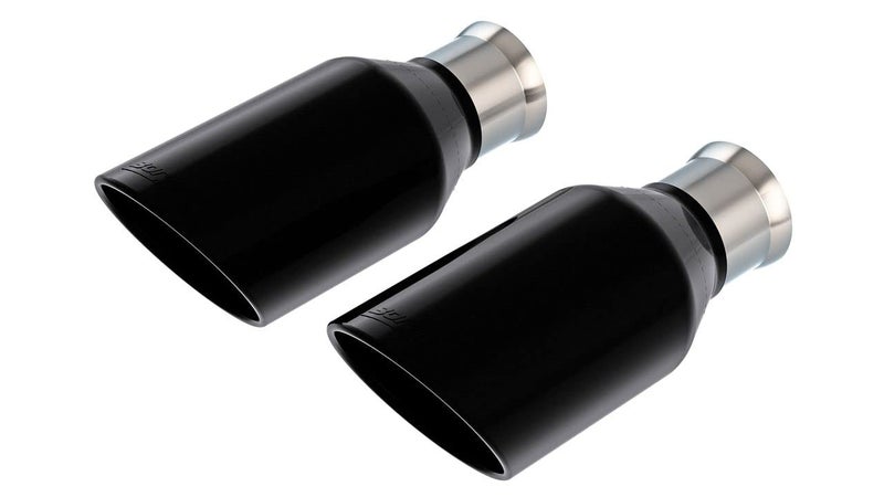 BORLA 60718 Perfromance Exhaust Tip Kit for 2021-2024 Ram 1500 TRX 6.2L V8 Automatic Transmission 4 Wheel Drive Crew Cab With Short Bed (5' 7") 141.5" Wheelbase 4 Door. Black Chrome On T-304 SS. - Image 3