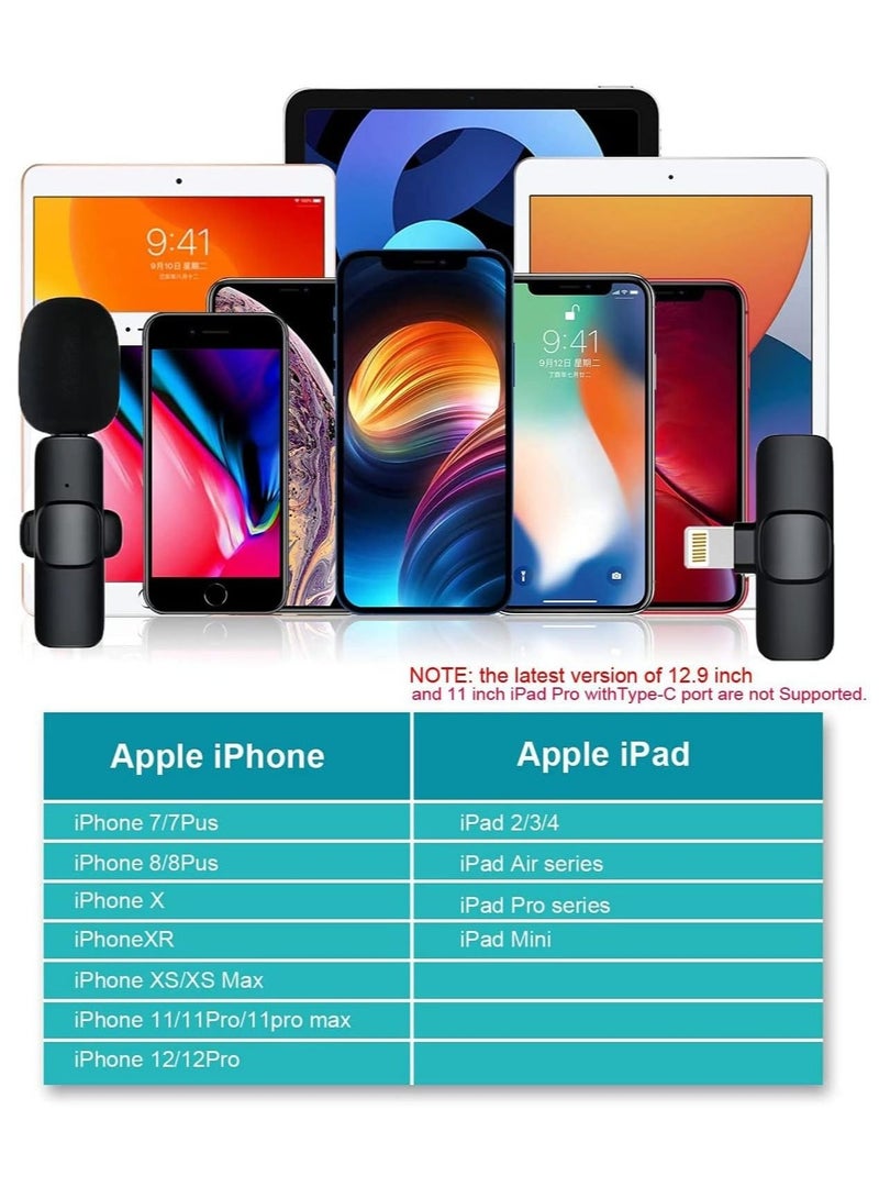ELTRAZONE ميكروفون لافاليير لاسلكي لجهاز iPhone و iPad Mini - ميكروفون ليوتيوب وفيسبوك وبث مباشر وتيك توك وفلوغ وزوم وتسجيل فيديو - تقليل الضوضاء/لا حاجة لتطبيق وبلوتوث - Image 5