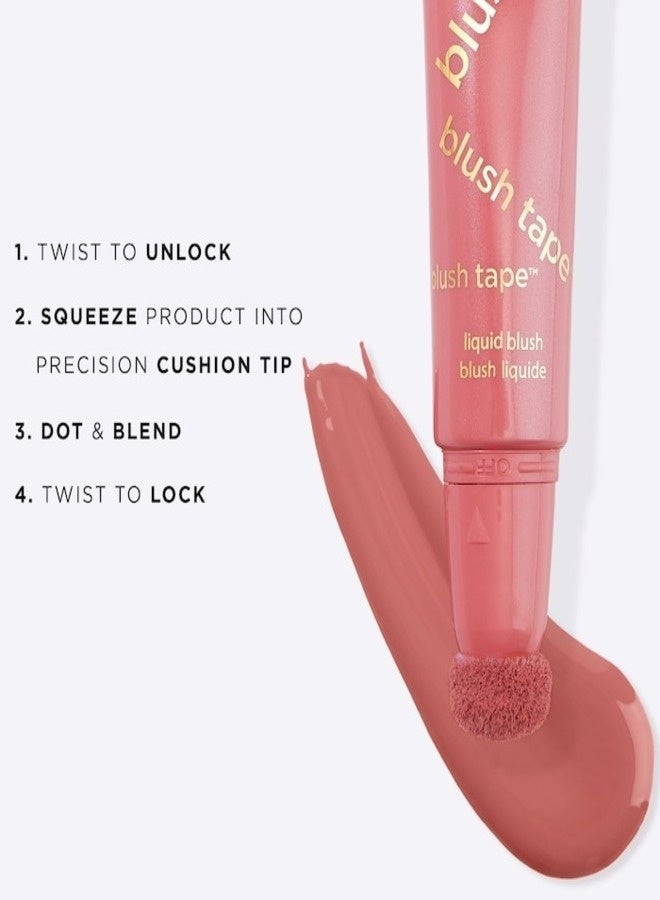 Tarte Cosmetics Tarte Blush Tape™ Satin Liquid Blush – Coral Pink, 12 mL | Soft Satin Finish, Long-Wearing Liquid Blush, Buildable Color, Lightweight Blendable Formula - Image 5