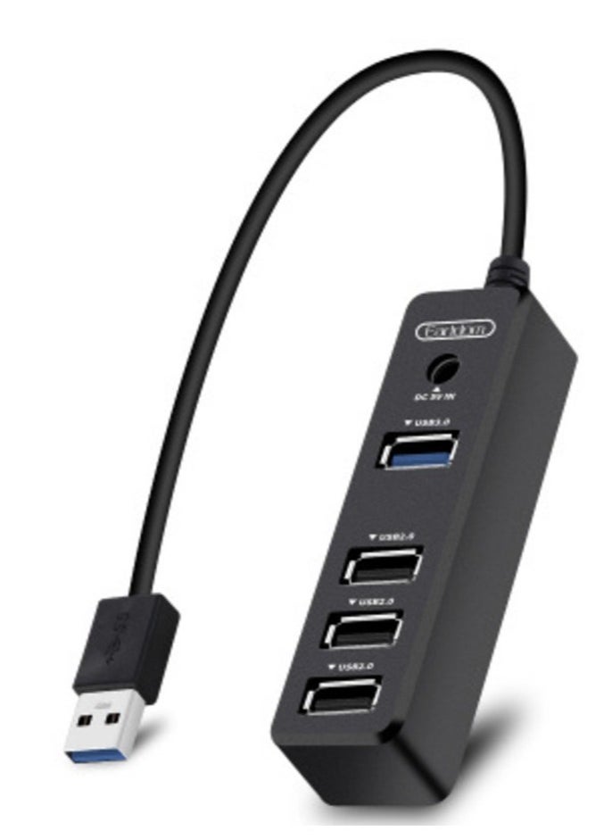 Earldom - Earldom Laptop Docking Station USB3.0 to 3*USB 2.0 1*USB 3.0 Hub Adapter 5GBit/s Gigabit Ethernet for PC Laptop with No Need Driver - Image 1
