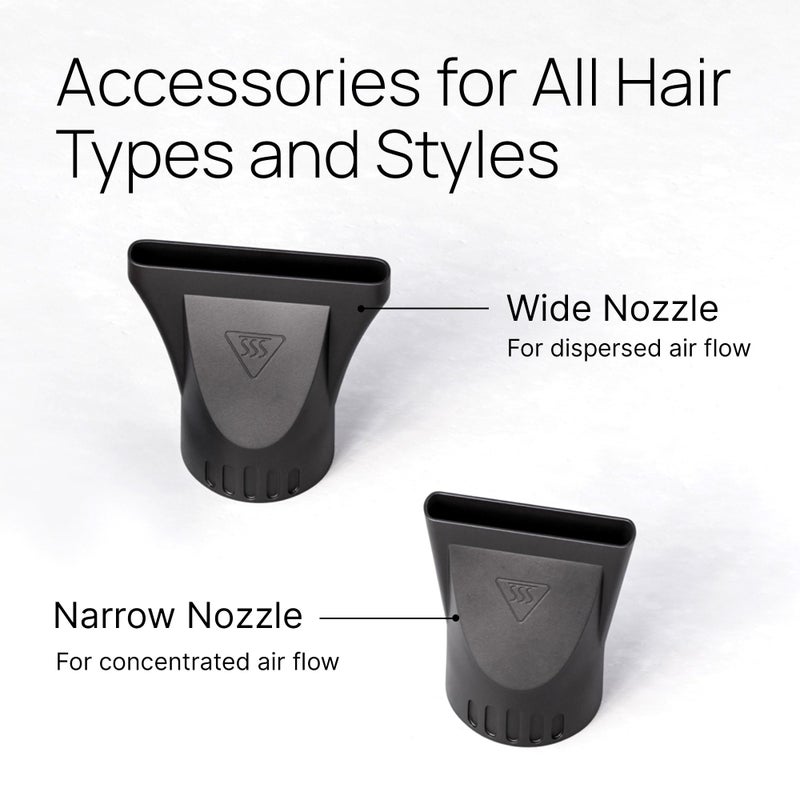 TREZORO Professional Ionic Hair Dryer for Salon - 2200W Powerful Blow Dryer - Lightweight Travel for Normal & Curly Hair Includes Volume Styling Nozzle - Image 5