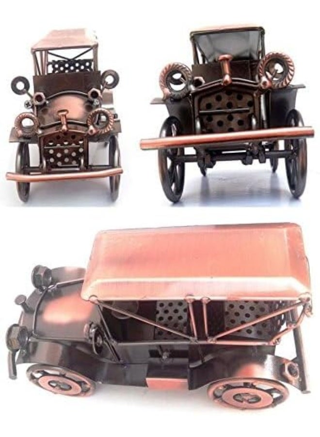 Scrap Metal Art Handmade Retro Vintage MotorCar Big Miniature Model Medium - Image 4