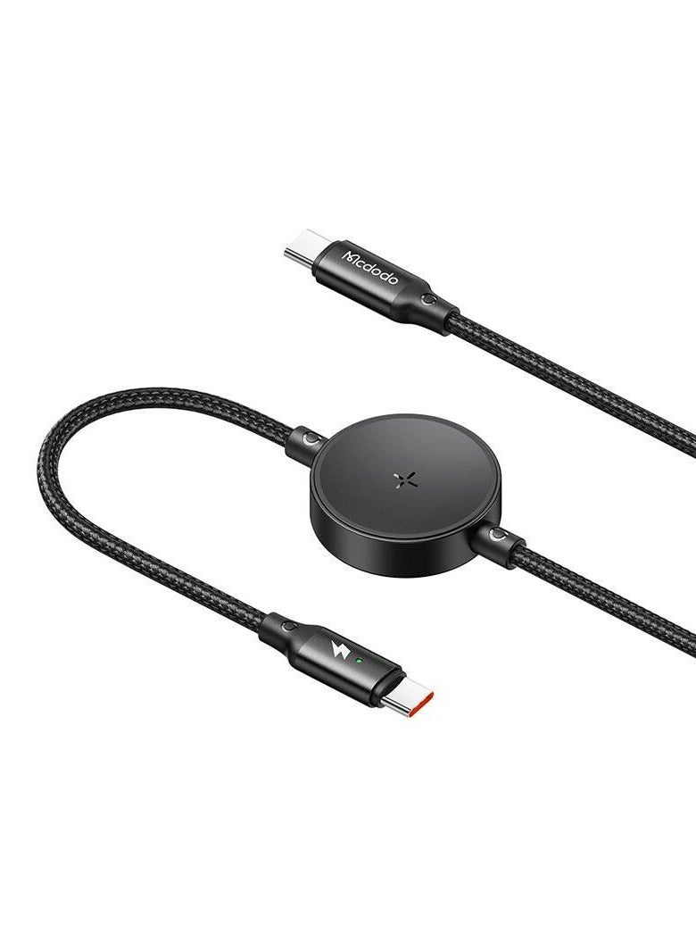 مكدودو Mcdodo CA-4170 كابل 2 في 1 USB-C + شاحن لاسلكي لساعة سامسونج 60 وات 1.5 متر - Image 3