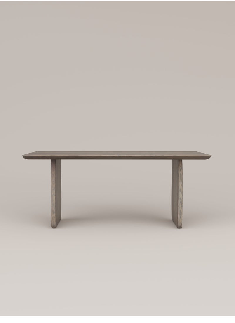 Slab House Edge Collection - Solid Oak Timber 4-6 Seater Table  - Image 2