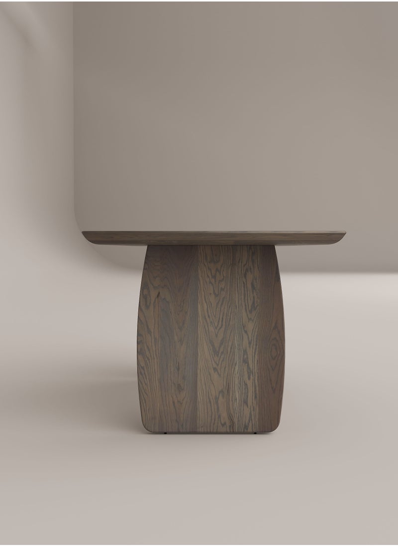Slab House Edge Collection - Solid Oak Timber 4-6 Seater Table  - Image 4