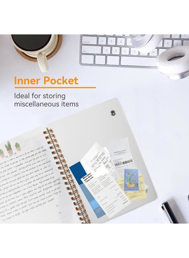 DMSVK 4 PCS Small Spiral Notebook 5x7, Spiral Journal Notebook, Notebooks for Work, Note Taking, School, Small Notebooks 5x7 with Strap, Cute Notebooks for Women 50 Sheets - Image 4