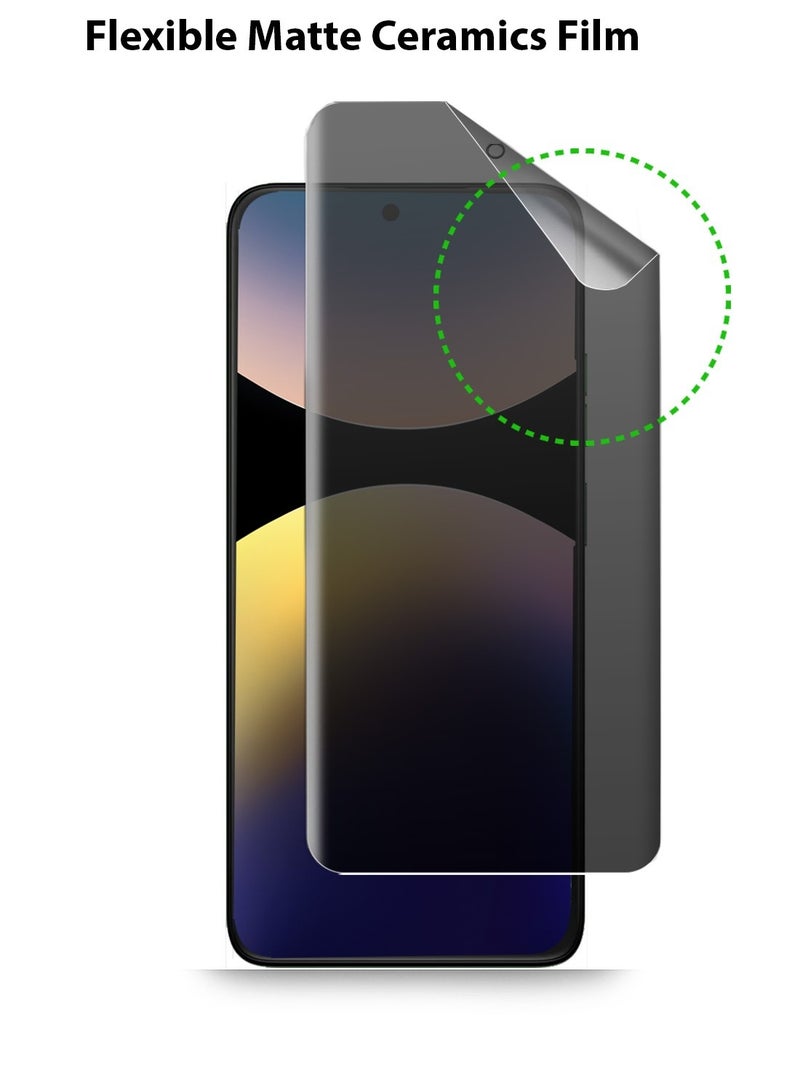 Techie Xiaomi Redmi Note 14 Pro / 14 Pro Plus 5G Matte Ceramic Privacy Screen Protector Film - Image 4
