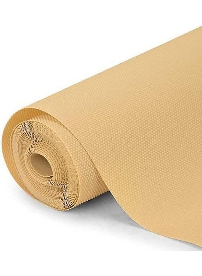 ElastPro ElastPro (50 cm X 10 m) Beige EVA Food Grade Washable Anti Slip Mat/Sheet for Fridge, Shelf Liner, Table, Kitchen Drawer mat (Diamond Texture, Beige)  - Image 2