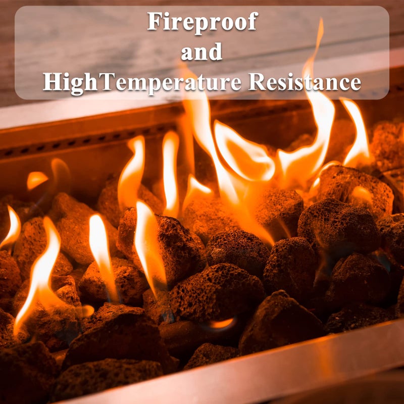 GASPRO 10 lb Large Black Lava Rocks, 1-3 Inch, Ideal for Outdoor Fire Pits, Indoor Fireplaces with Propane and Natural Gas - Image 3
