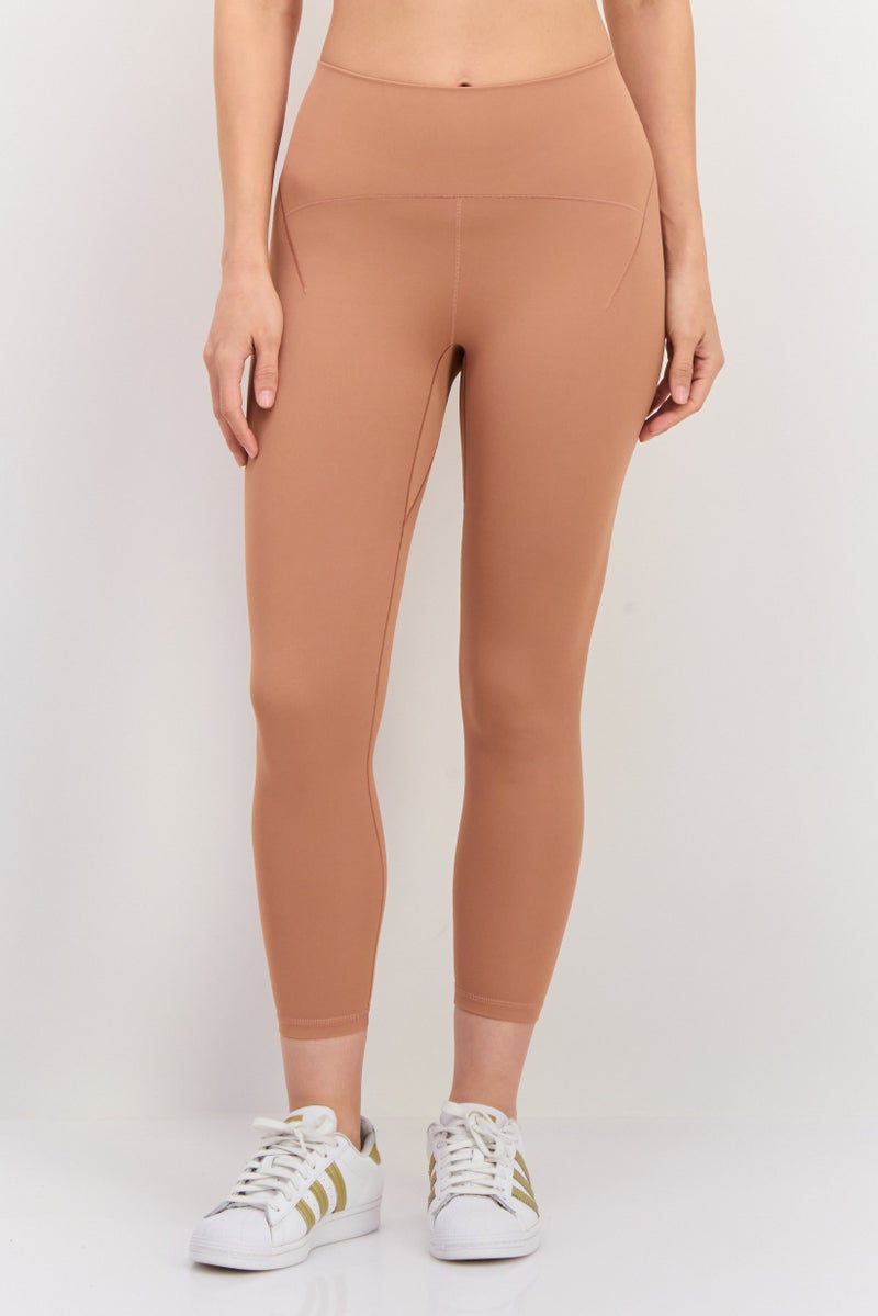 Adidas Women Tight Fit Yoga 7/8th Leggings, Rust Brown  - Image 1