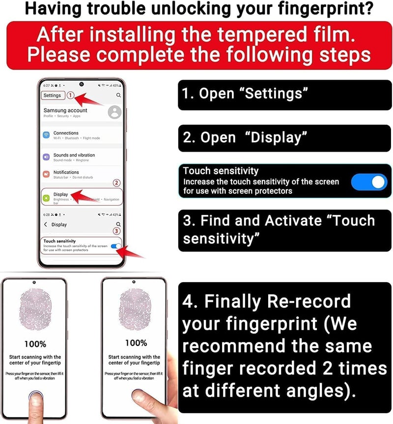 Milomdoi Designed for Samsung Galaxy S22 5G Screen Protector, 3 Pack Tempered Glass with 2 Pack Camera Lens Protector, Fingerprint suitable, Installation Frame, Case Friendly, Bubble Free, 5 Pack - Image 1