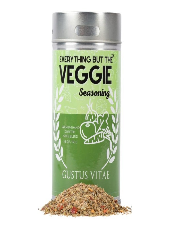GUSTUS VITAE Everything But The Veggie Seasoning | Gourmet Vegetable Seasoning | Artisanal Spice Mix | All Natural | Non GMO | Hand Crafted | GLP-1 Friendly | Gourmet Vegetable Seasoning Blend | Made In USA | 4.8 oz | Small Batch | Gustus Vitae - Image 1