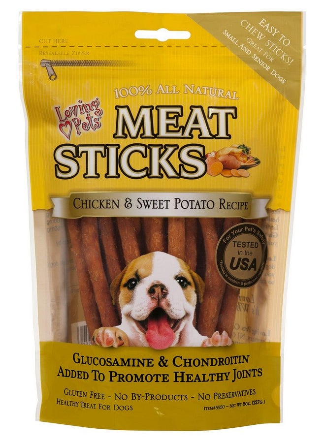 Loving Pets Loving Pets Gourmet Meat Sticks - Sweet Potato and Chicken Recipe, Dog Treats, 8oz 