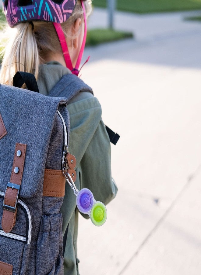 Fat Brain Toys لعبة فاط برين تويز سيمبل ديمبل شفافة 3 عبوات - مفاتيح فidget قابلة للضغط، للأطفال والبالغين - Image 3