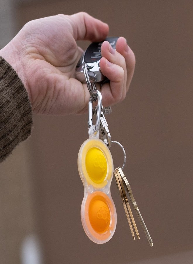 Fat Brain Toys لعبة فاط برين تويز سيمبل ديمبل شفافة 3 عبوات - مفاتيح فidget قابلة للضغط، للأطفال والبالغين - Image 5