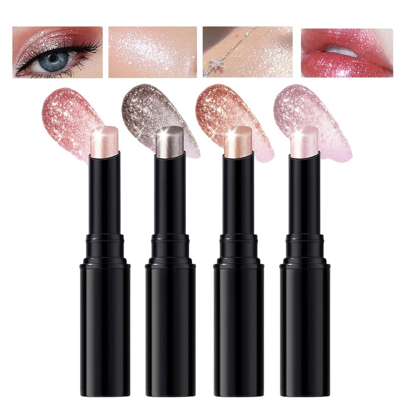Shadow Stick - Jelly Glitter Crayon,Eye Brightener Stick - for School Party Night Out Date Wedding Travel Vacation Stage Work Casual - Image 1