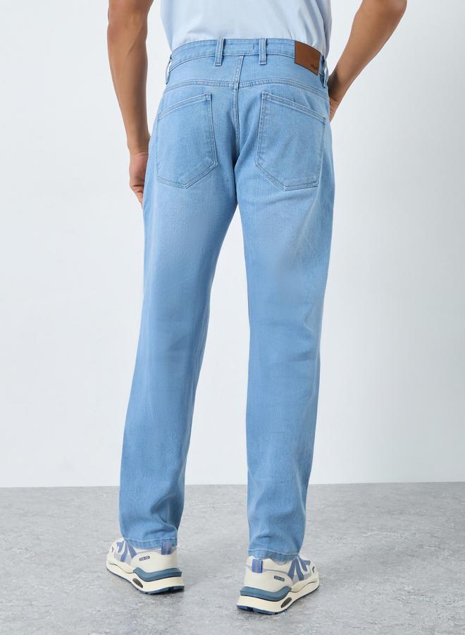 Styli Men Mid Rise Regular Fit Jeans - Image 4