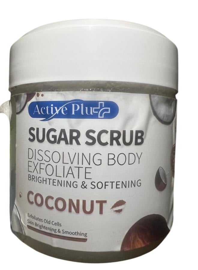 Active Plus Coconut Sugar Scrub Dissolving Body Exfoliate Brightening & Softing 600g - Image 2