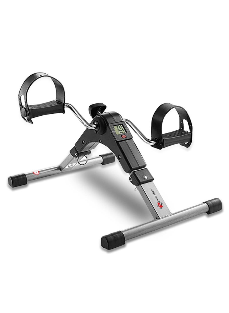 PowerMax Fitness Fitness Bs-Mini Mini Cycle Pedal Exerciser With Adjustable Resistance And Digital Display - For Light Leg And Arm Exercise And Physiotherapy At Home  - Image 1