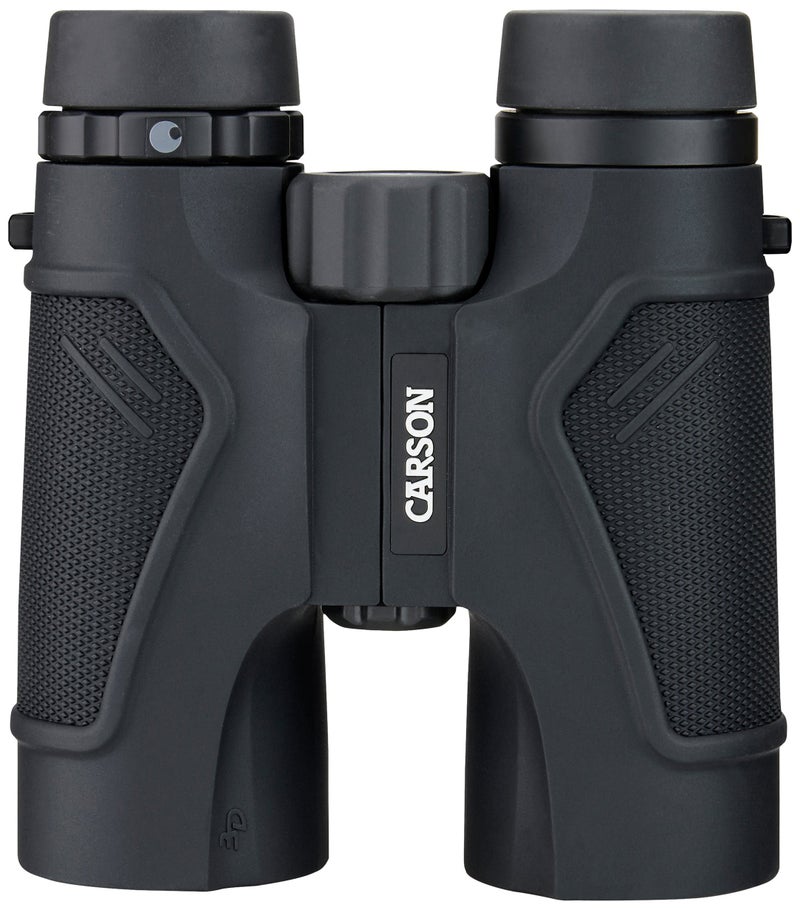Carson Carson 3D Series 10x42mm High Definition Compact and Waterproof Binoculars with ED Glass, Black (TD-042ED)  - Image 1