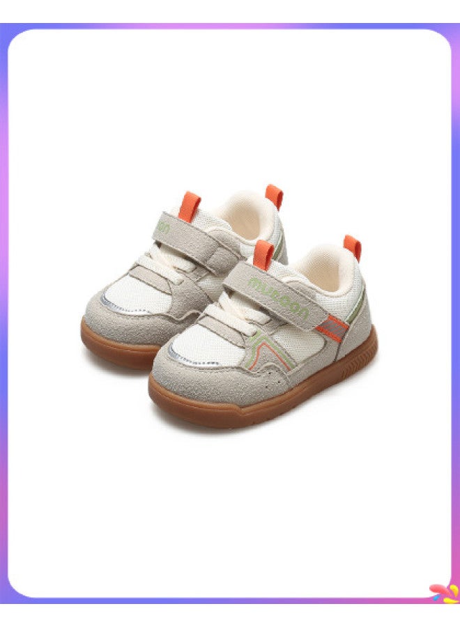 Shepherd Boy Rainbow Lucky Shoes 2025 Autumn Baby Soft-soled Lightweight Walking Shoes Breathable Mesh Boys And Girls Pre-walking Shoes - Image 1