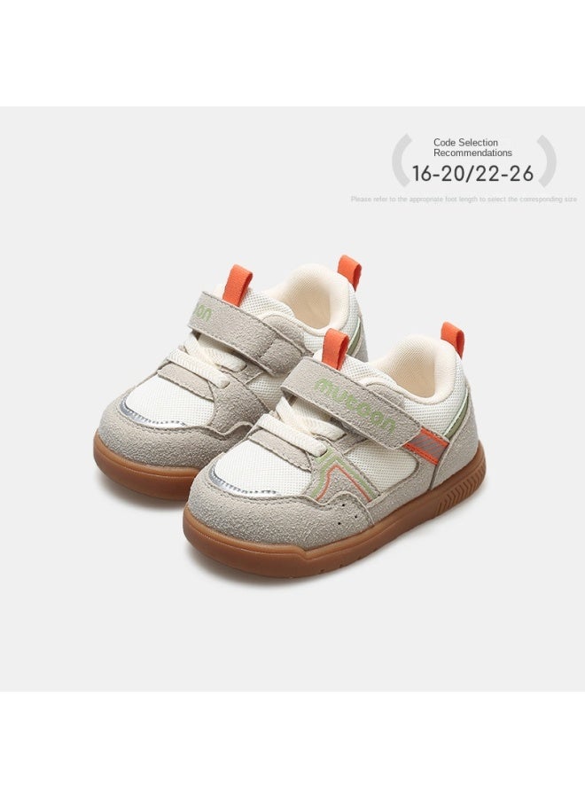 Shepherd Boy Rainbow Lucky Shoes 2025 Autumn Baby Soft-soled Lightweight Walking Shoes Breathable Mesh Boys And Girls Pre-walking Shoes - Image 3