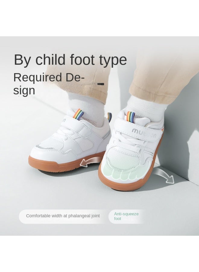 Shepherd Boy Rainbow Lucky Shoes 2025 Autumn Baby Soft-soled Lightweight Walking Shoes Breathable Mesh Boys And Girls Pre-walking Shoes - Image 4