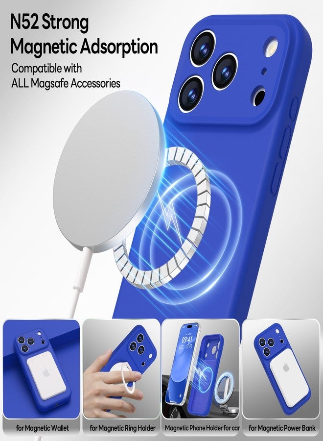 LOVE 3000 Compatible with i17 Pro Silicone Magnetic Phone Case (Klein Blue) - Image 2