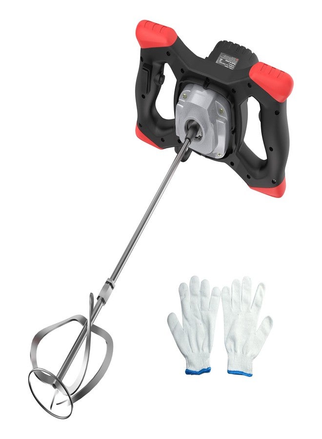 IMAYCC Cement Mixer 2100W, Portable Concrete Mixer, 110V Handheld Mud Mixer for Motar,Paint, Grout, Plaster, Thinset,Fodder Stirring Tool - Image 1