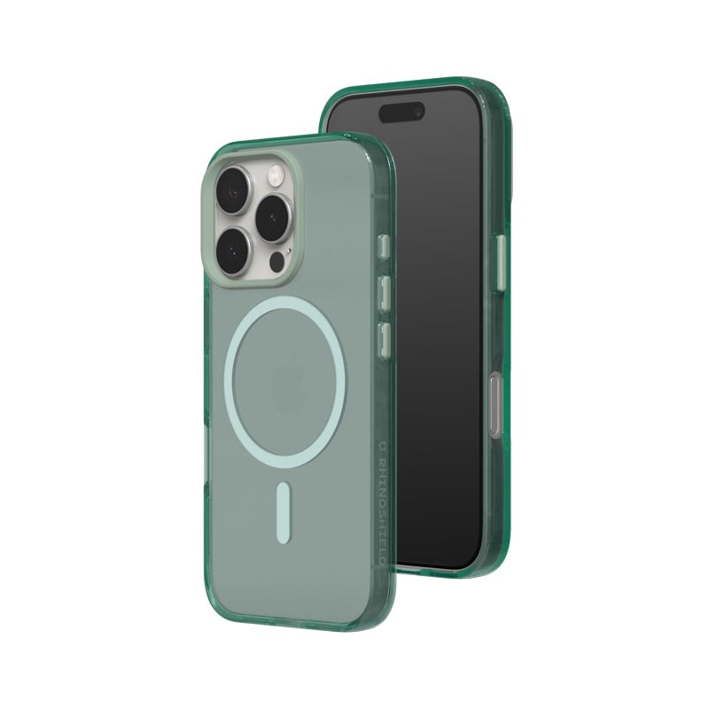 RhinoShield JellyTint Transparent Protective Case Compatible with MagSafe for iPhone 16 Pro Max Superior Magnetic Force Exceeds Military Drop Standards Scratch Resistant ShockproofMoody Green - Image 2