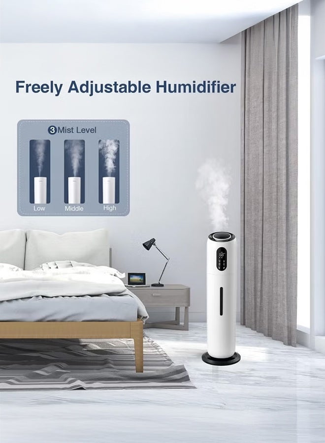 XiuWoo 9 L Large Humidifiers for Bedroom, 9L Ultrasonic Cool Mist Humidifier with Remote Control, Timer, 3 Speed Top Fill Cool Mist Humidifier for Bedrooms, Living Room, Offices, Plants, Babies - Image 2