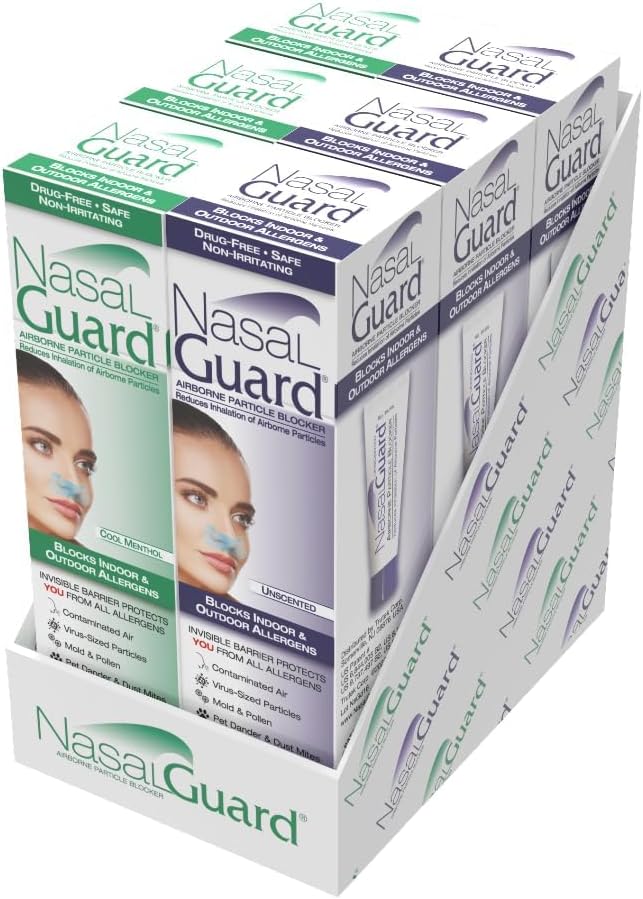 Airborne Particle Blocker Gel - Drug-Free Protection Against Pollutants and Irritants, Suitable for Daily Use, Made in USA (Mixed, 10 Gram Tube, Pack of 6), Over 150 Applications