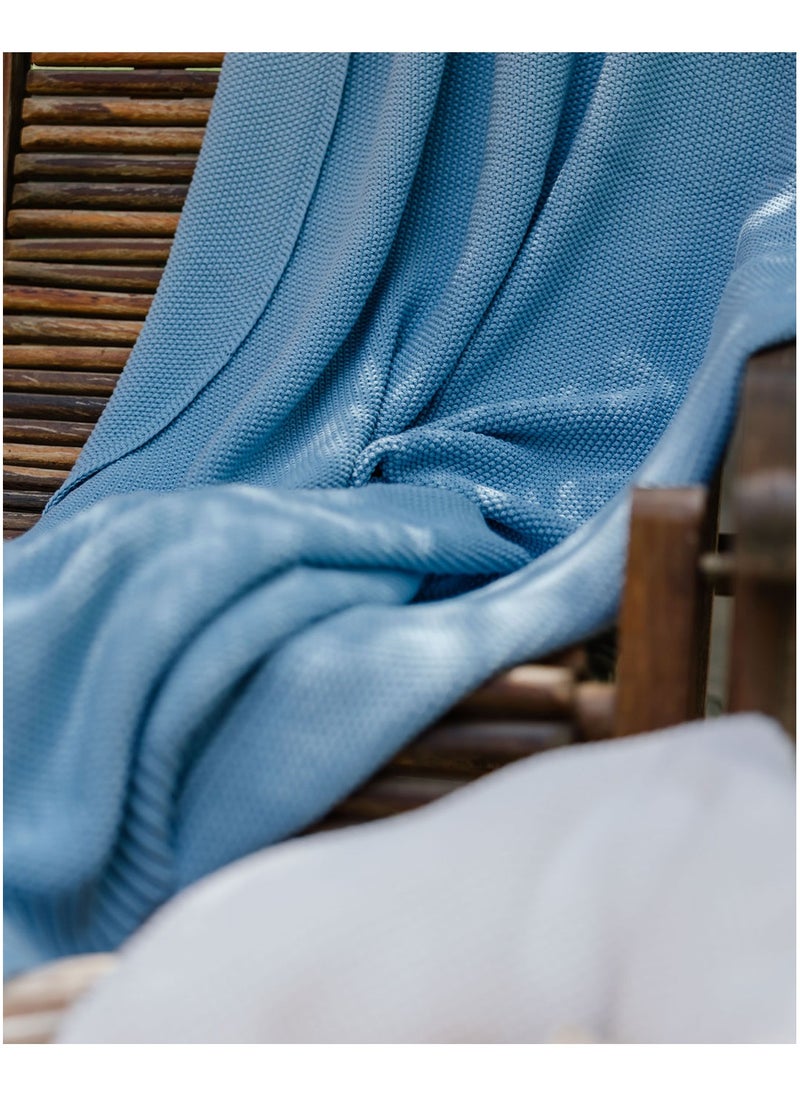More cottons luxuriously soft Knitted Throw size172x132  - Image 5