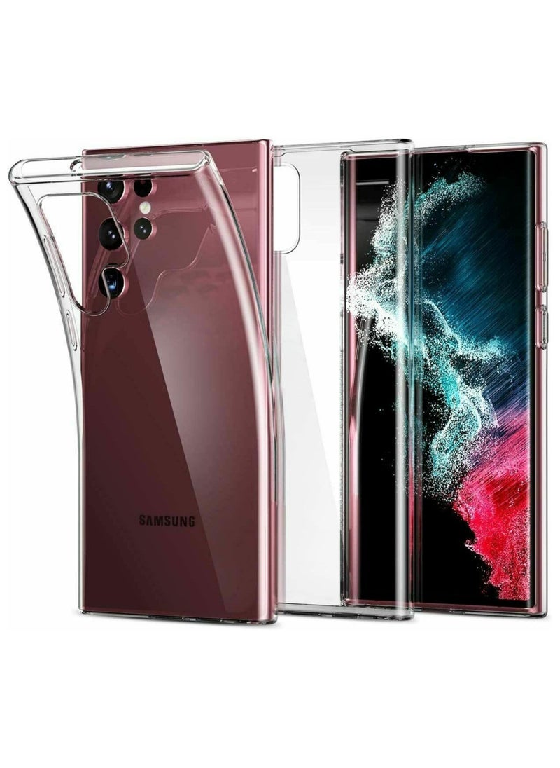 Generic Samsung Galaxy S22 Ultra Transparent And High-quality Case Fully Protection - Transparent  - Image 3