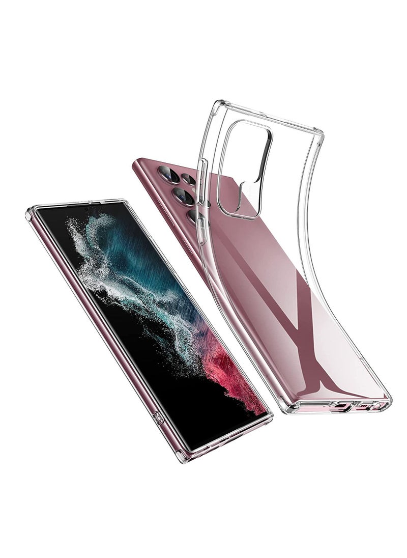 Generic Samsung Galaxy S22 Ultra Transparent And High-quality Case Fully Protection - Transparent  - Image 2