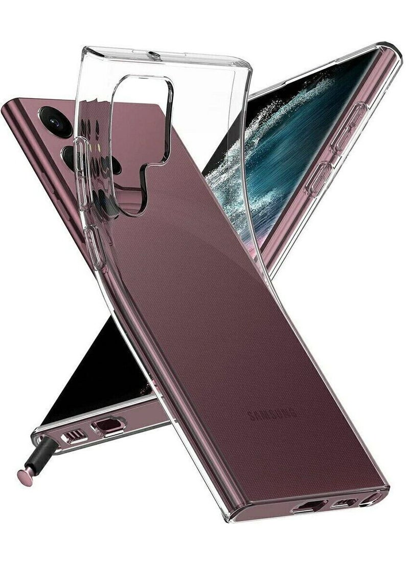 Generic Samsung Galaxy S22 Ultra Transparent And High-quality Case Fully Protection - Transparent  - Image 1
