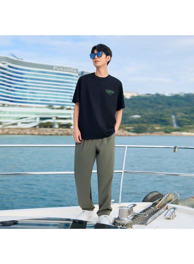 Cabbeen Short Sleeve Men's T-shirt Colorful Print Personality Trendy Fashion Street Short Sleeve T-shirt Men - Image 3