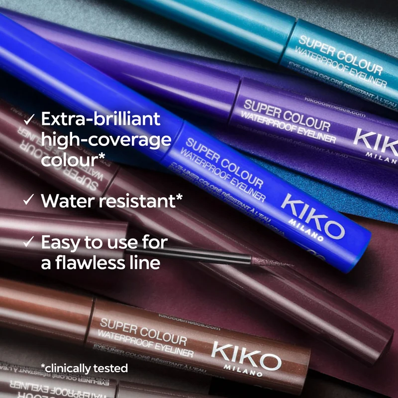 Kiko Milano 6 SUPER COLOUR WATERPROOF EYELINER 06 for Women | Best Price UAE