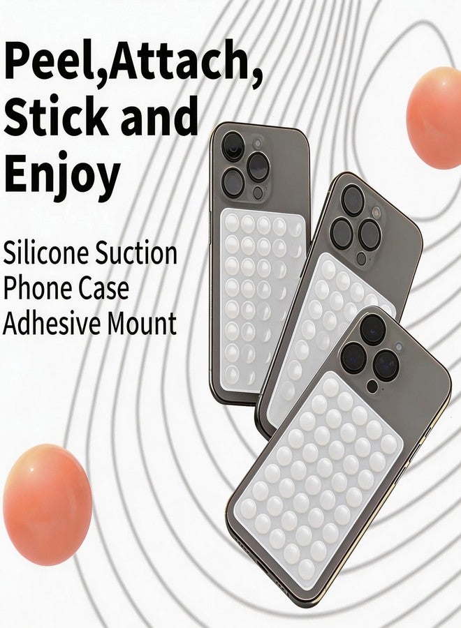 VEADOOLLY Dual Sided Octo Buddy Suction Cup Phone Mount - Silicone Adhesive Phone Holder with Higher Suction Power for Effortless Hands-Free Selfie & Videos, Octo Buddies Absorbent Phone - Image 4