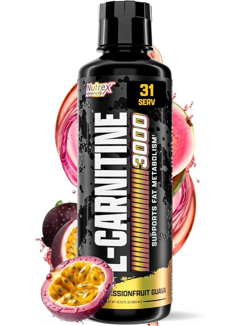 Nutrex Research Liquid Carnitine 3000 | Passionfruit Guava | Premium Liquid Carnitine, Stimulant Free - Image 1