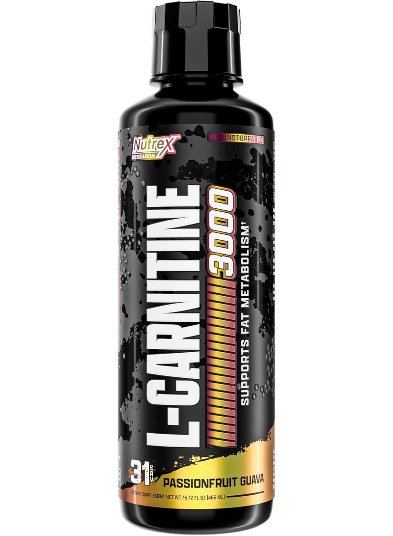 Nutrex Research Liquid Carnitine 3000 | Passionfruit Guava | Premium Liquid Carnitine, Stimulant Free - Image 3