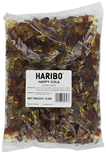 HARIBO Gummi Candy HappyCola Bulk 5 lb Bag - Image 1