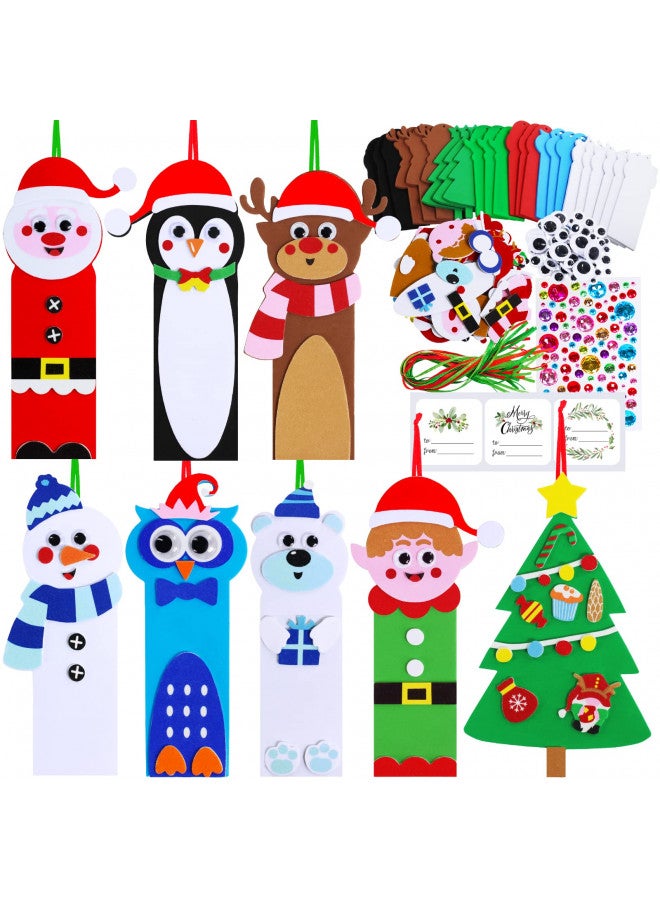 Winlyn Winlyn 24 Sets Christmas Craft Kits Winter Crafts DIY Christmas Ornaments Art Sets Snowman Reindeer Pine Tree Owl Penguin Christmas Foam Stickers Arts and Crafts for Kids Holiday Classroom Activities  - Image 1