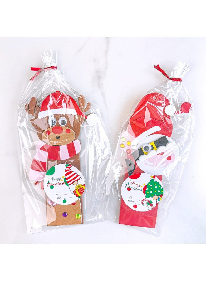 Winlyn Winlyn 24 Sets Christmas Craft Kits Winter Crafts DIY Christmas Ornaments Art Sets Snowman Reindeer Pine Tree Owl Penguin Christmas Foam Stickers Arts and Crafts for Kids Holiday Classroom Activities  - Image 3