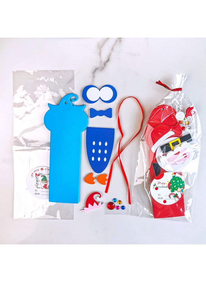 Winlyn Winlyn 24 Sets Christmas Craft Kits Winter Crafts DIY Christmas Ornaments Art Sets Snowman Reindeer Pine Tree Owl Penguin Christmas Foam Stickers Arts and Crafts for Kids Holiday Classroom Activities  - Image 4