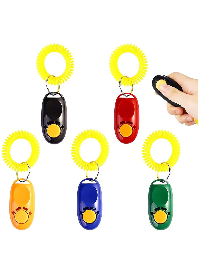 Dog Clickers, 5 Pack Practical Dog Clicker Training, Pet Training Clickers Tool, Colorful Dog Clickers Button Training Clickers Dog Whistles with Comfortable Wrist Strap, Gift for Pet Lovers - pzsku/Z5671010ED5EF21AC4CA9Z/45/_/1718184303/6db73f40-ffa7-46fa-9ee9-ab3ded30e009