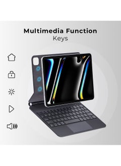 glassology Magic Keyboard Case for iPad Pro 11 inch 2018, 2020, 2021, 2022, 2023 with Backlit Keys, Trackpad, and Adjustable Viewing Angles  - Image 5