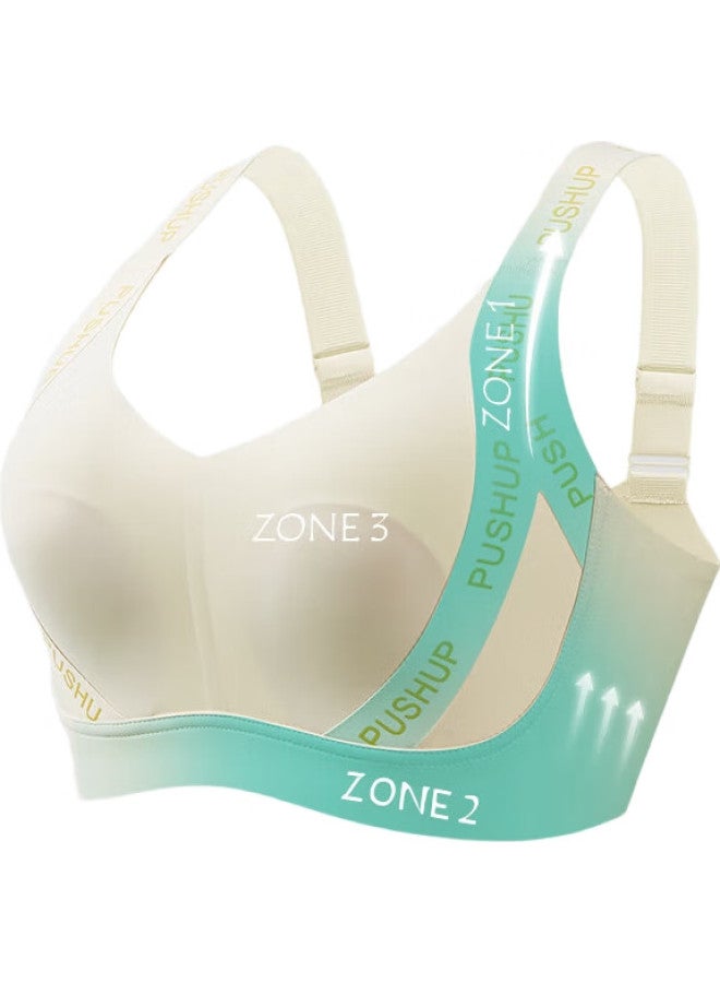 HR Rabbit Ear Cup Bra Women'S Large Chest Small Bra Without Steel Ring Half Liquid Bra Black 3Xl - Image 2